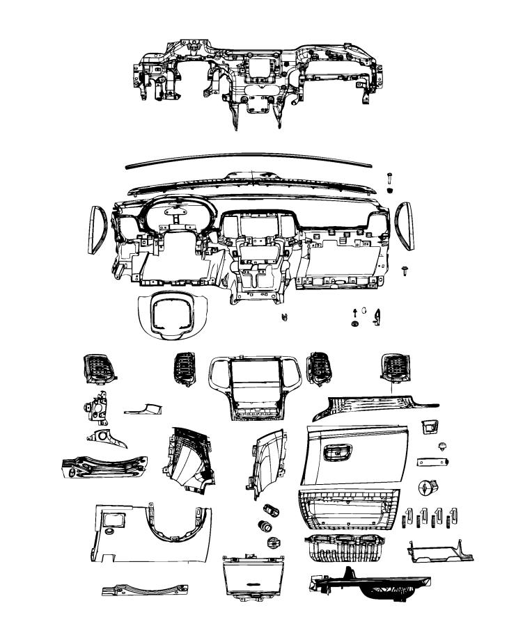 Instrument Panel - LHD. Diagram