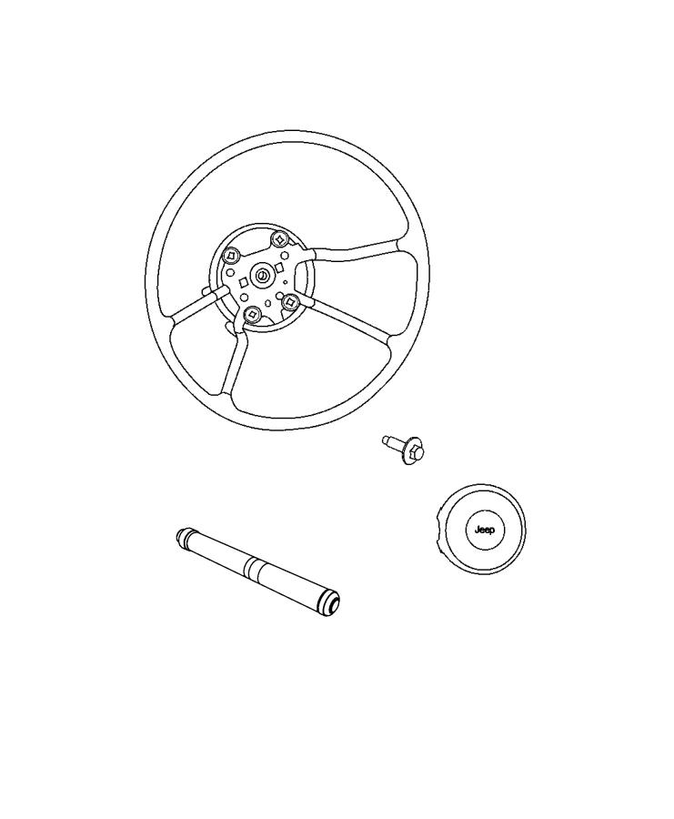 Diagram Steering Wheel Assembly. for your Jeep Wrangler  