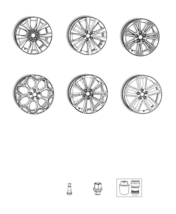 Diagram Wheels and Hardware. for your 2023 Dodge Charger   