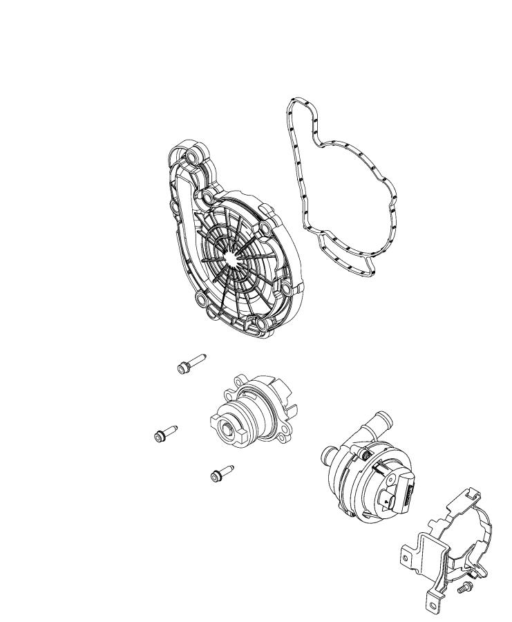 Diagram Water Pump and Related Part, 1.3L [1.3L I4 Turbo MAir DI Engine w/ESS]. for your Chrysler 300  M