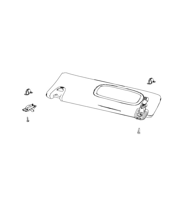 Visors and Attaching Parts. Diagram