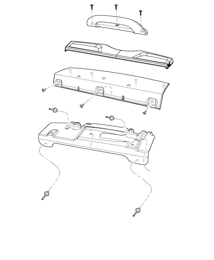 Shelf Panel and Related Parts. Diagram