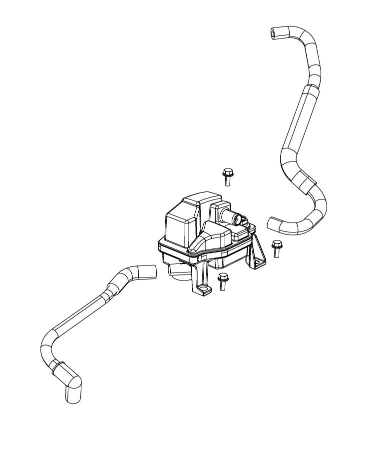 Diagram Crankcase Ventilation. for your 2023 Jeep Renegade   