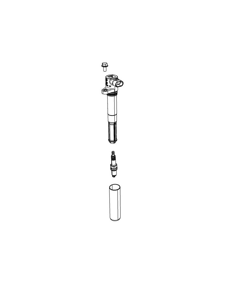 Spark Plugs, Ignition Wires, Ignition Coil and Capacitors. Diagram