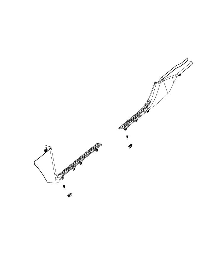 Diagram Cowl Side Panel and Scuff Plates. for your 1999 Chrysler 300  M 