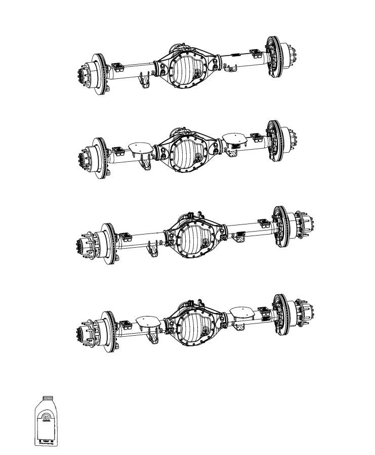 Diagram Axle Assembly, Rear. for your 1997 Dodge Dakota   