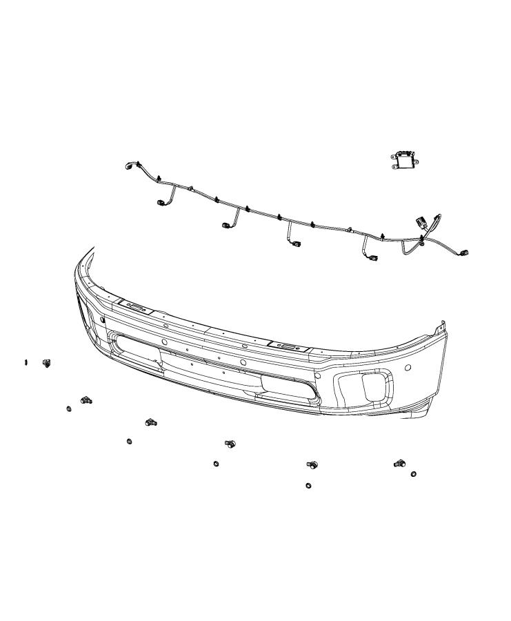 Diagram Park Assist, Front. for your 2006 Ram 1500   