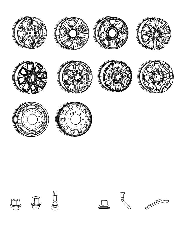 Wheels and Hardware. Diagram