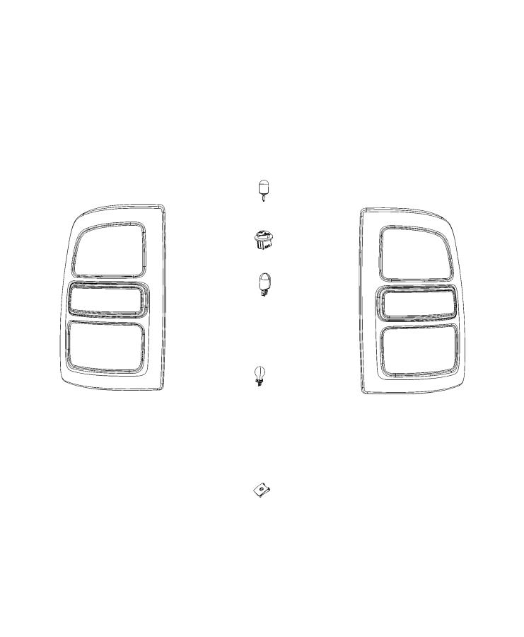 Parts, Tail Lamps Service. Diagram