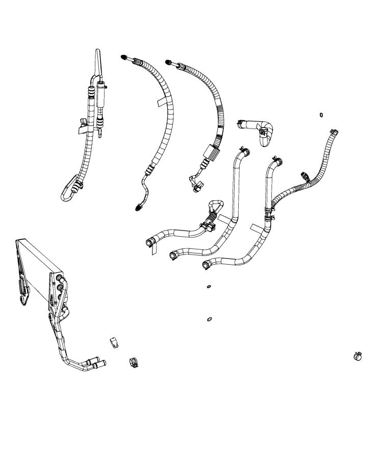 Diagram Power Steering Hoses. for your 2004 Chrysler 300  M 