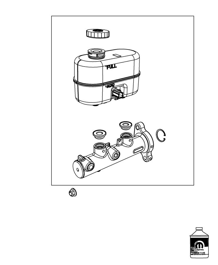 Diagram Master Cylinder, Brake. for your Ram 3500  