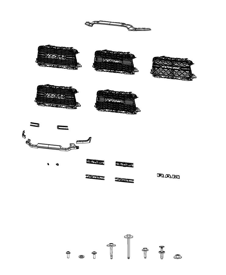 Diagram Grilles. for your 2006 Jeep Wrangler   