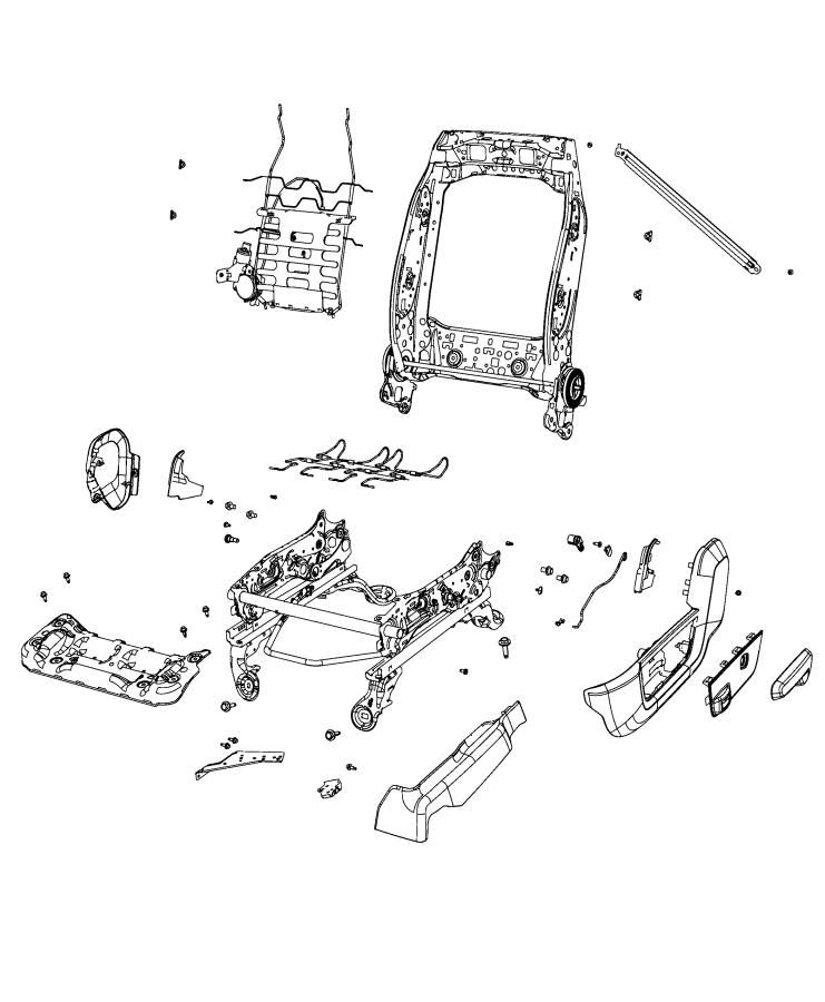 Diagram Adjusters, Recliners, Shields and Risers - Driver Seat. for your 2003 Chrysler 300  M 