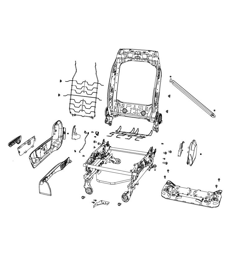 Diagram Adjusters, Recliners, Shields and Risers - Passenger Seat. for your 2002 Ram 1500   