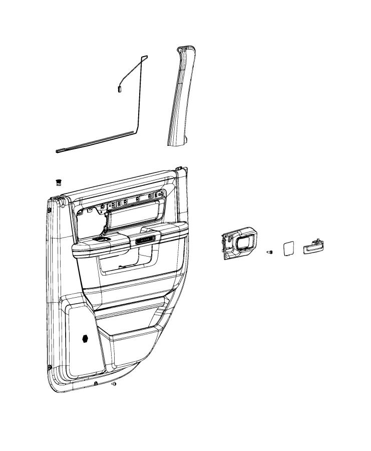 Rear Door Trim Panels. Diagram