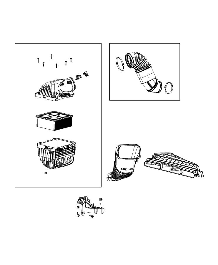 Air Cleaner and Related Parts. Diagram