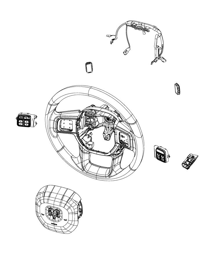 Diagram Switches, Steering Wheel. for your 1998 Dodge Avenger   