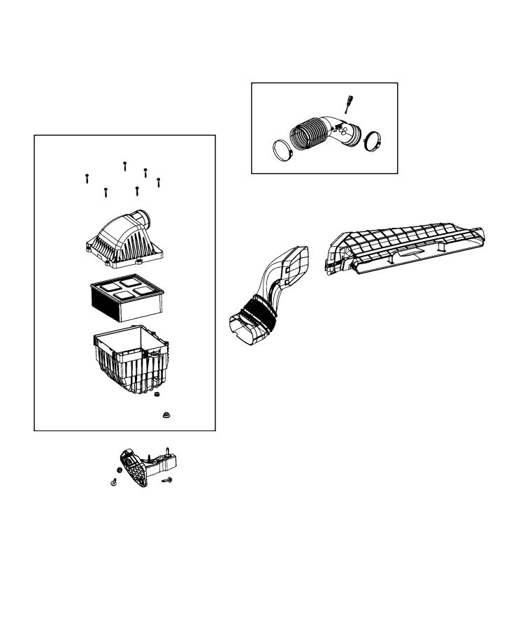 Air Cleaner and Related Parts. Diagram