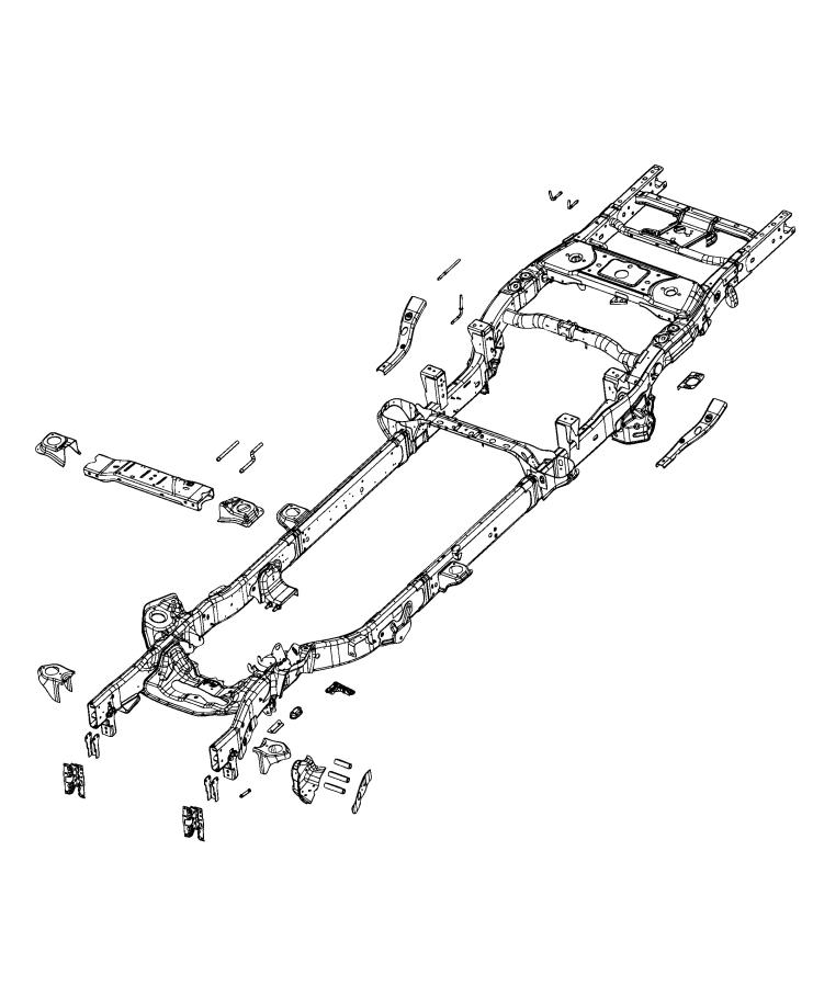 Diagram Frame, Complete. for your 2004 Chrysler 300  M 