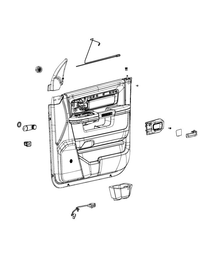 Diagram Front Door Trim Panels. for your 2001 Chrysler 300  M 