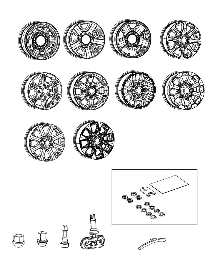 Diagram Wheels and Hardware. for your 2015 Dodge Journey   