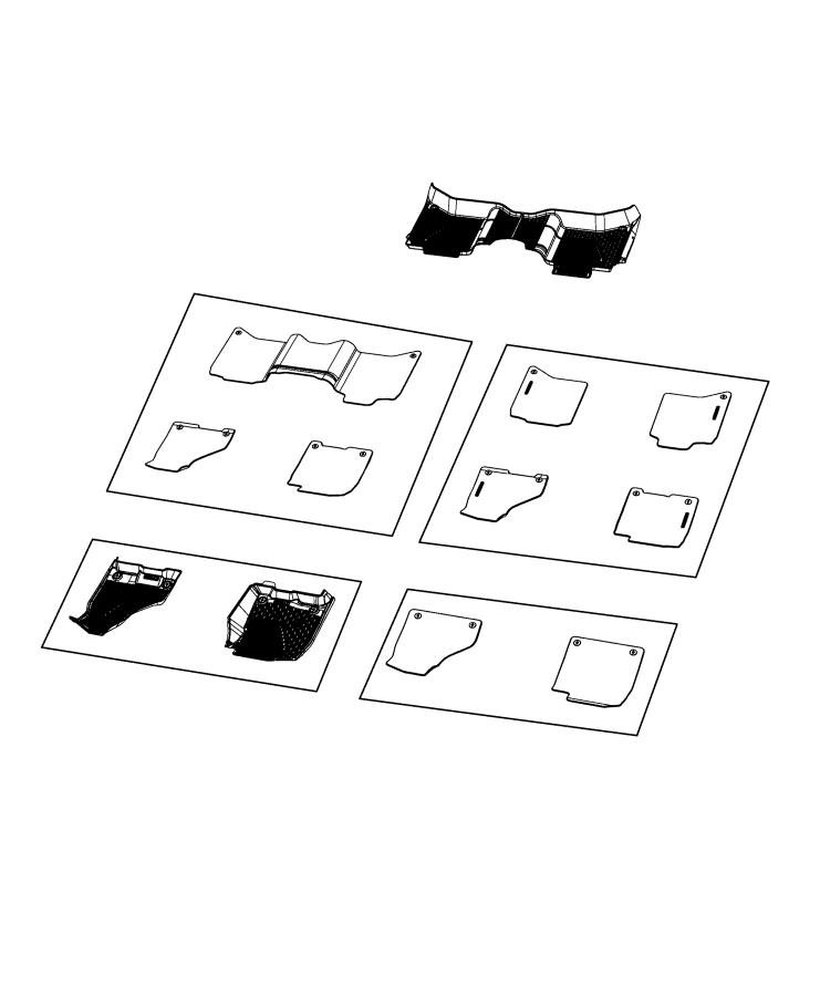 Diagram Carpet, Complete. for your 2016 Ram 2500 6.7L Turbo I6 Diesel M/T 4X2  