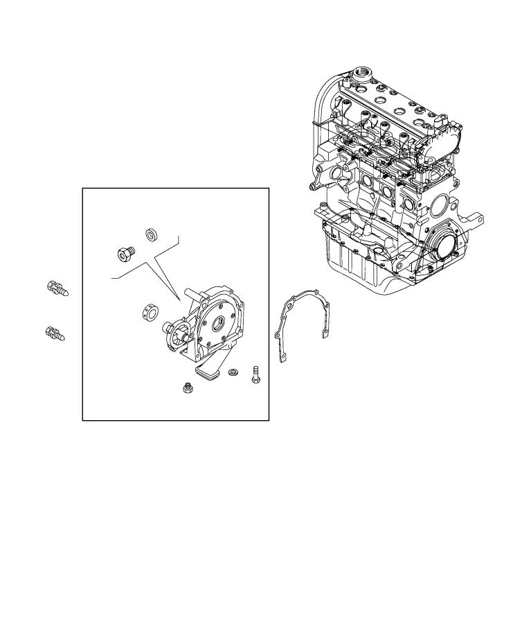 Engine Oil Pump 1.4L Turbocharged. Diagram