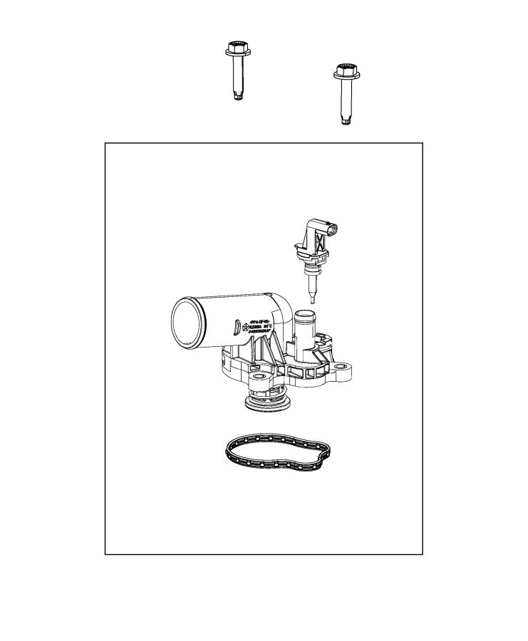 Diagram Thermostat and Related Parts. for your 1999 Chrysler 300  M 