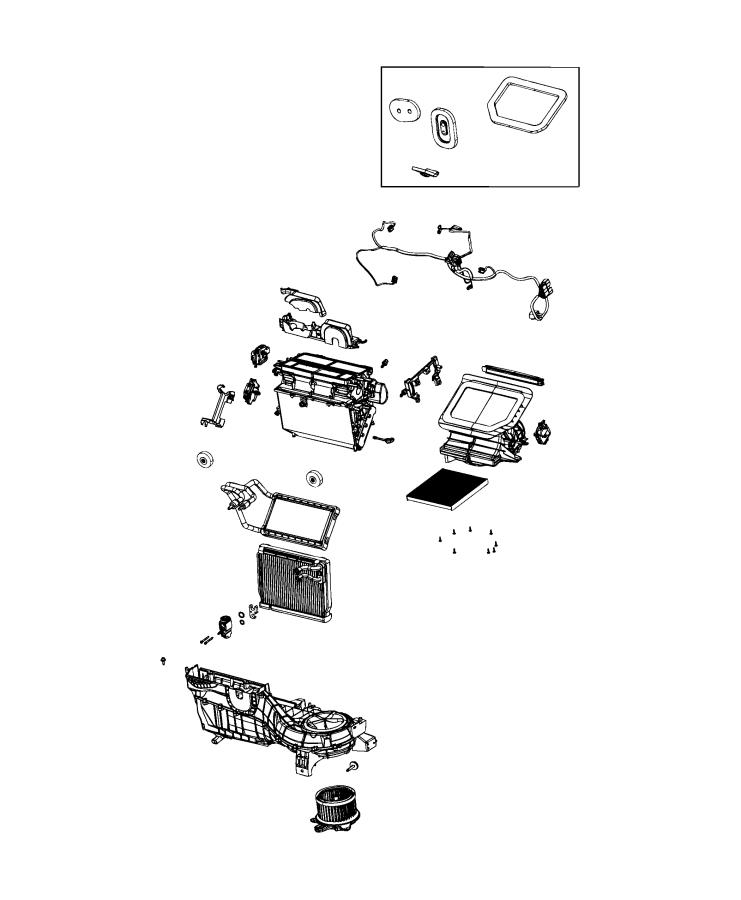 Diagram A/C and Heater Unit. for your 2018 Jeep Grand Cherokee   