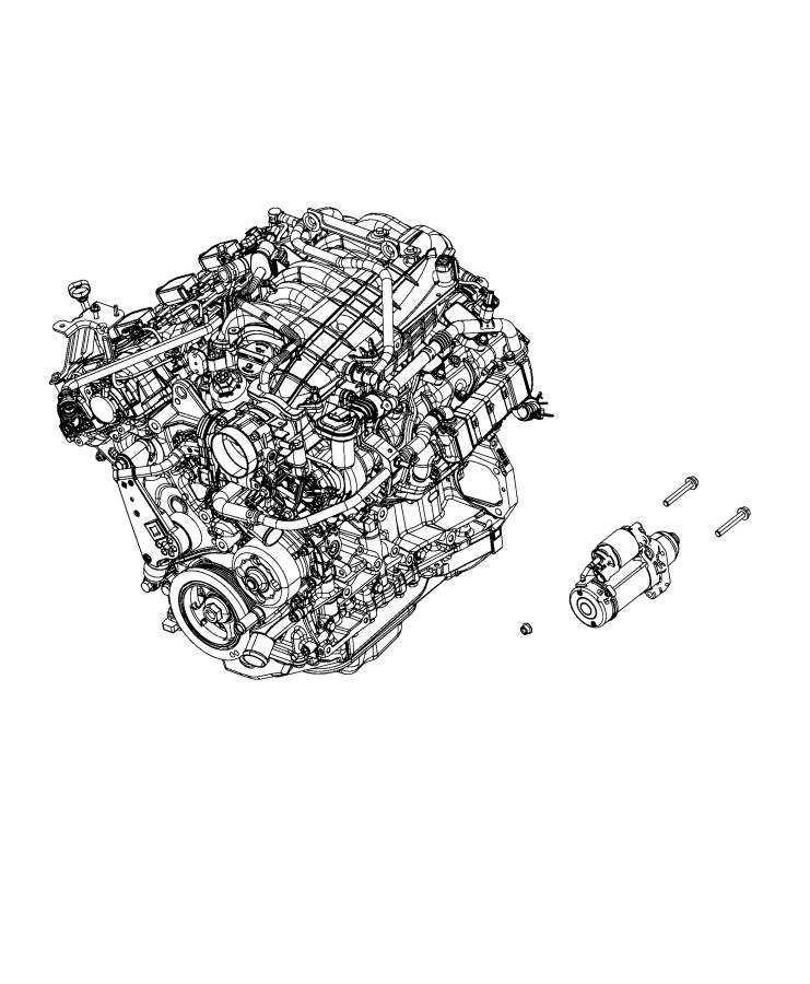 Diagram Starter and Related Parts. for your 2014 Ram 1500   