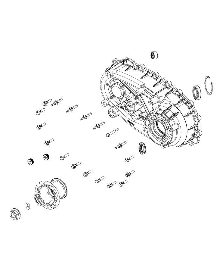 Diagram Rear Case and Related Parts. for your Jeep Gladiator  