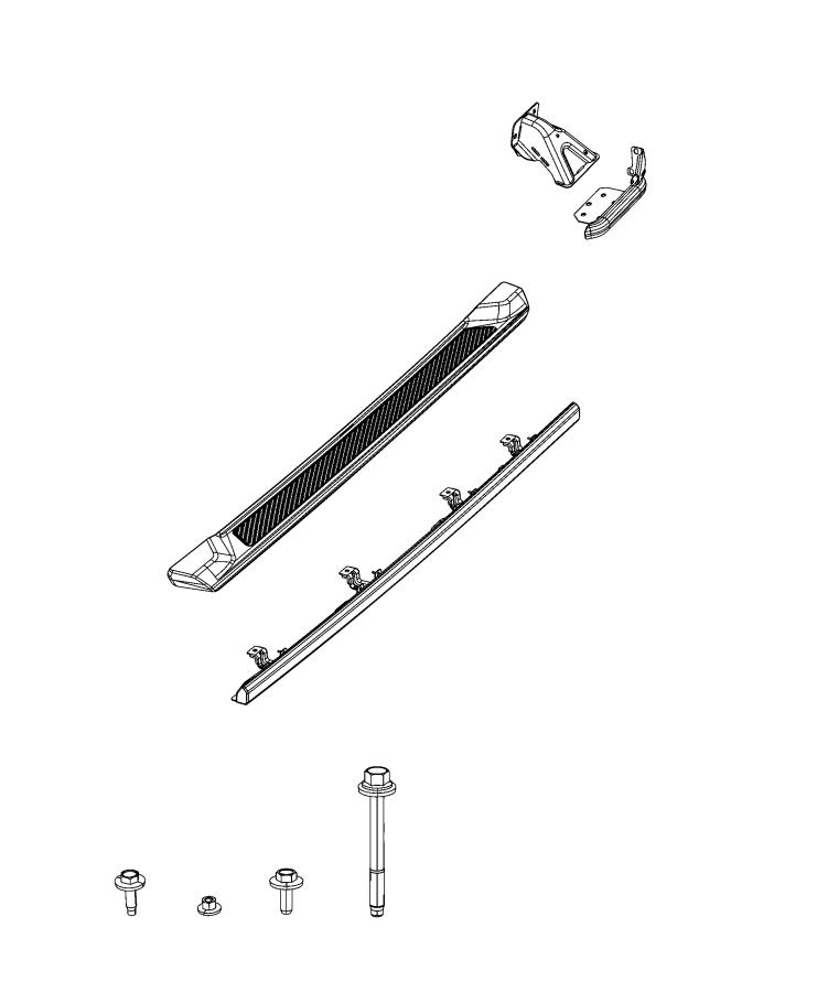 Diagram Running Boards and Side Steps. for your Chrysler 300  M