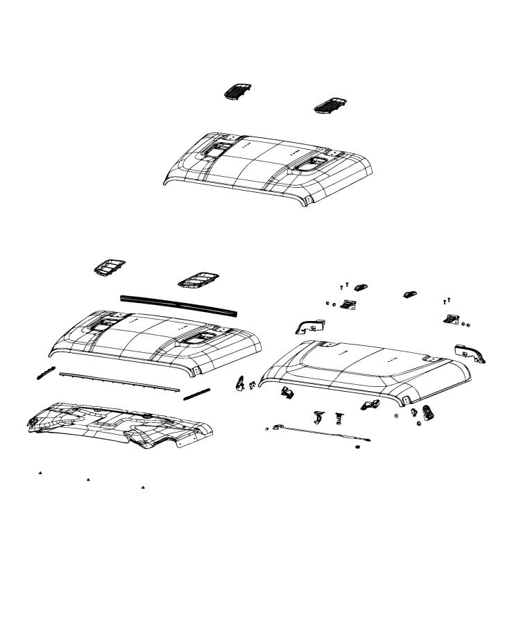 Diagram Hood and Related Parts. for your Jeep