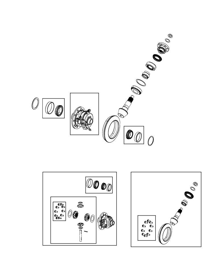 Differential Assembly, Front. Diagram