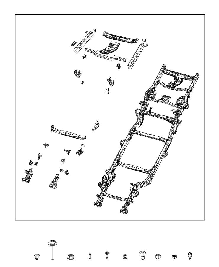 Diagram Frame, Complete. for your 2000 Chrysler 300  M 