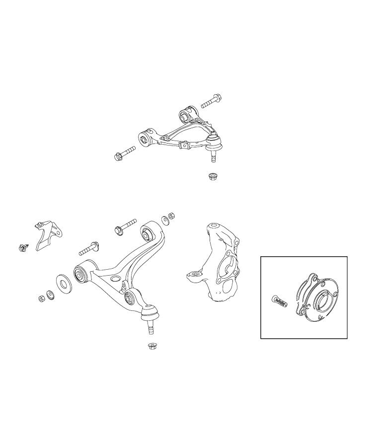 Front Suspension, Control Arms. Diagram