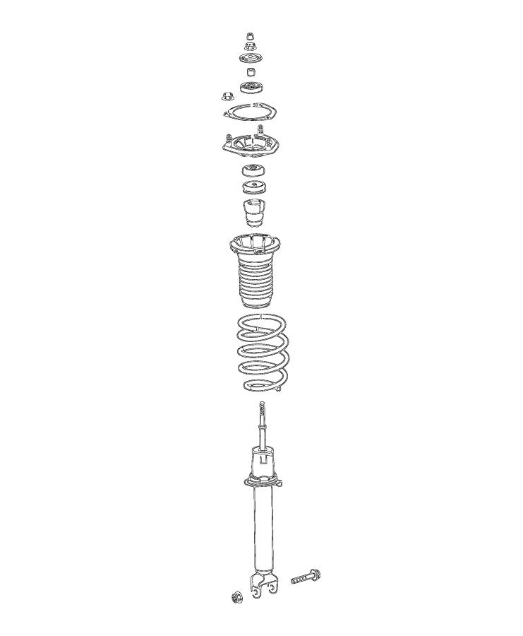 Front Suspension, Springs, Shocks. Diagram