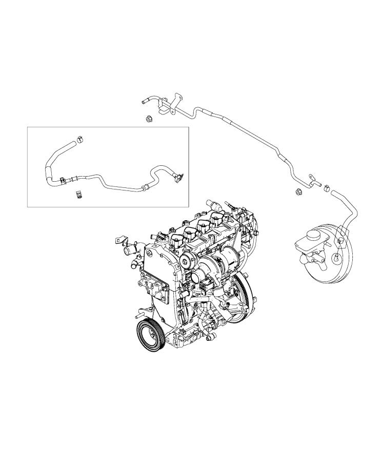 Diagram Hoses and Clips. for your Fiat 124 Spider  