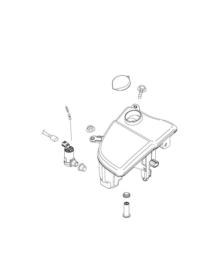 Diagram Reservoir, Windshield Washer. for your Fiat 124 Spider  