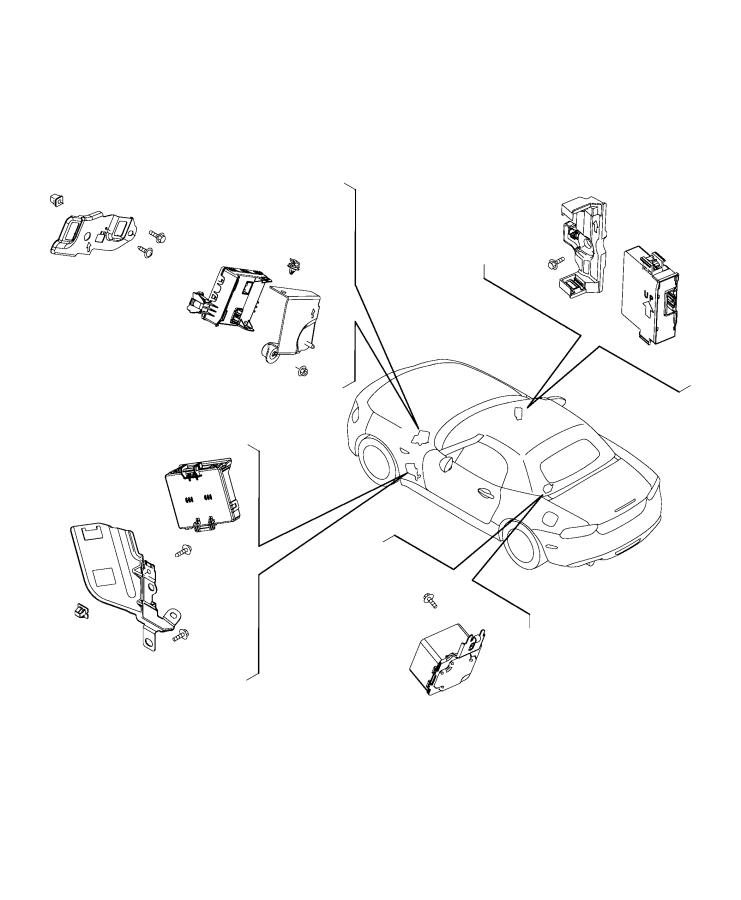 Diagram Module, Branch and Body Control. for your 2020 Fiat 124 Spider   