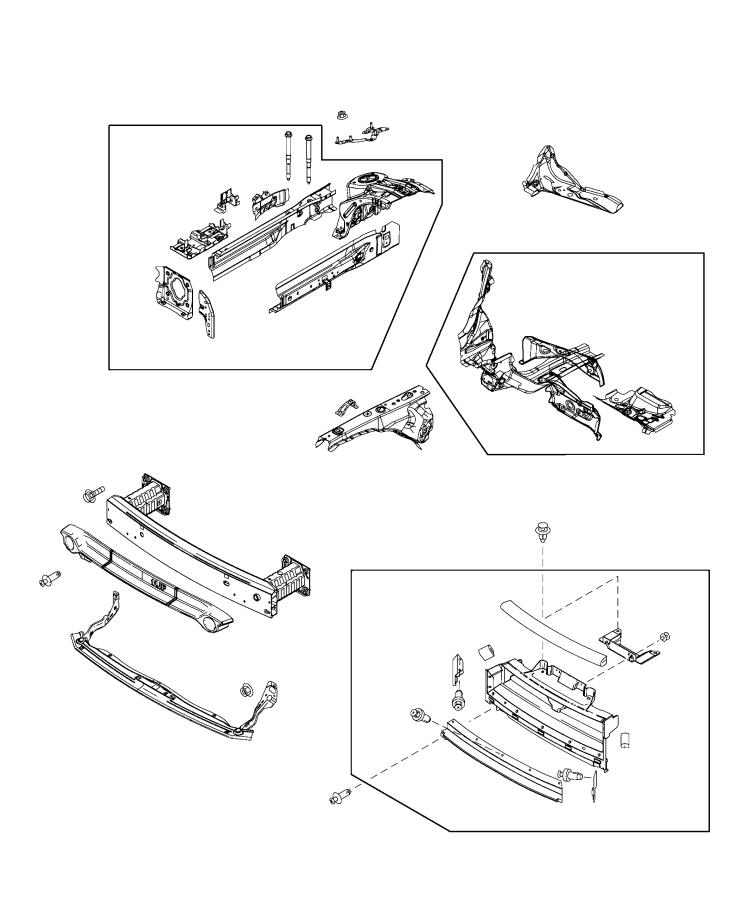 Diagram Frame, Front. for your 2004 Chrysler 300  M 