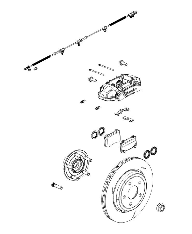 Diagram Brakes, Rear. for your 2004 Chrysler 300  M 