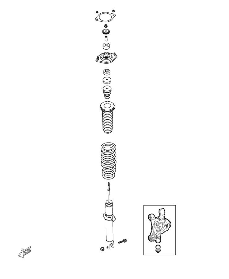 Diagram Suspension, Rear. for your 2003 Chrysler 300  M 