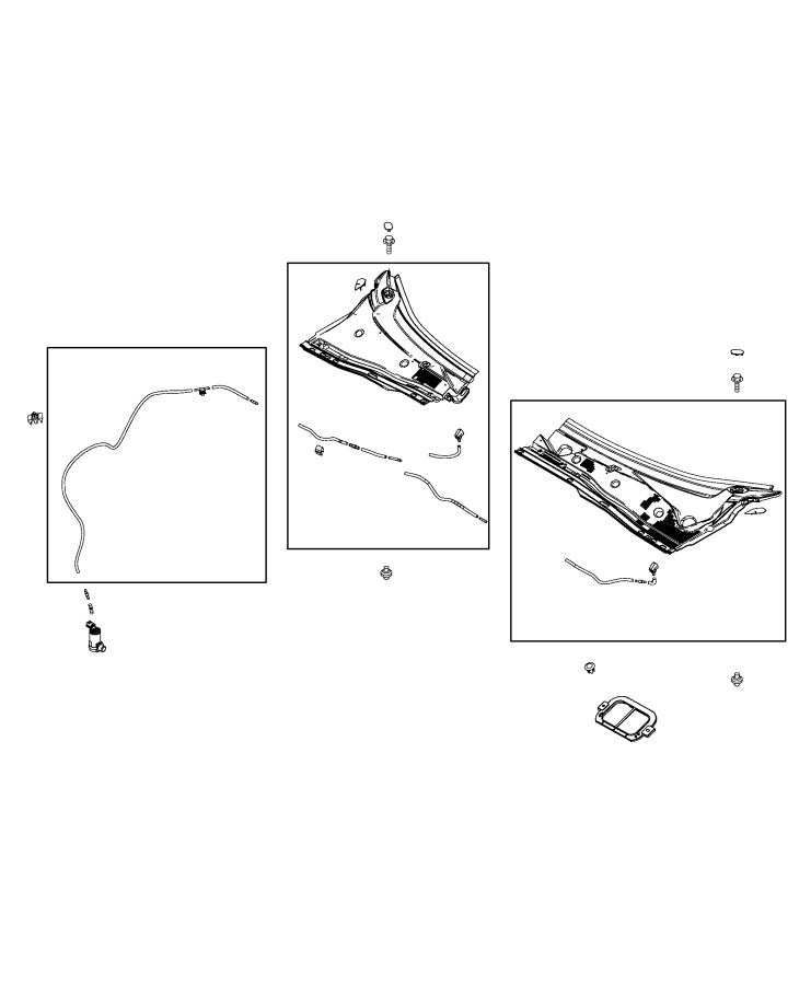 Diagram Nozzle, Windshield Washer. for your Fiat 124 Spider  