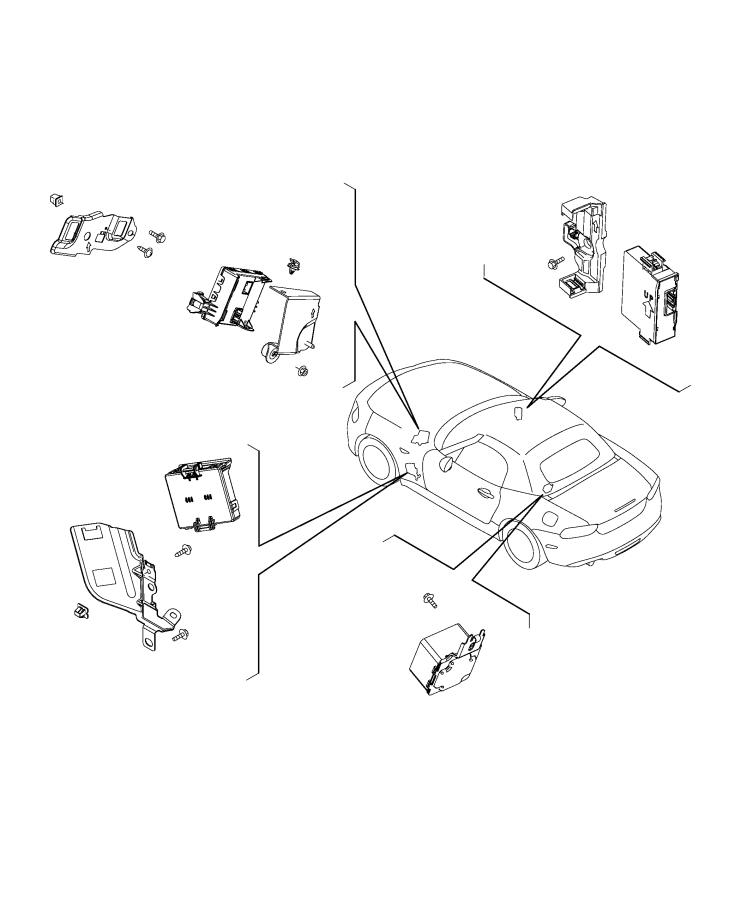 Diagram Controller, Modules and Body. for your 2020 Fiat 124 Spider   