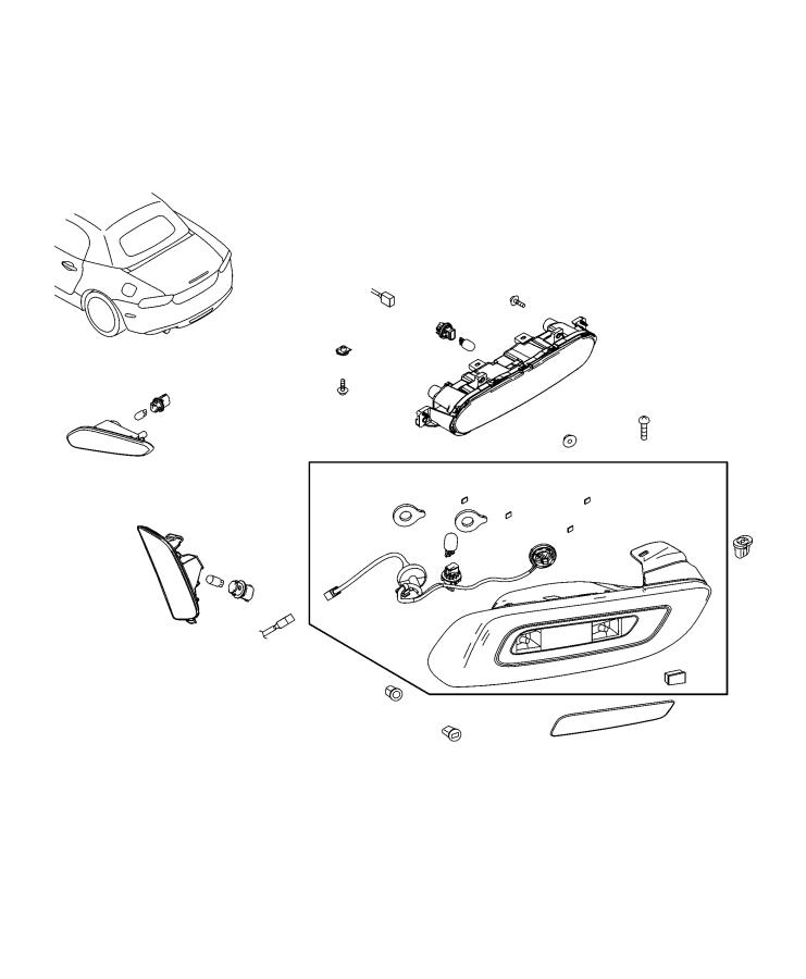 Diagram Lamp, Rear Tail. for your Fiat 124 Spider  