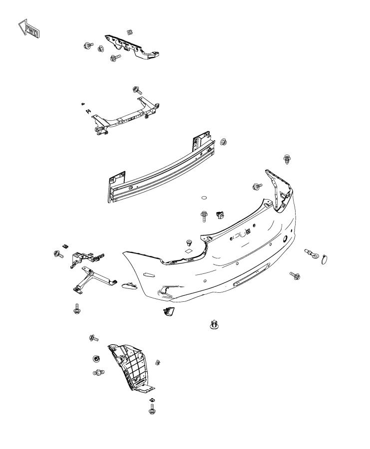 Diagram Fascia, Rear. for your 2004 Chrysler 300  M 