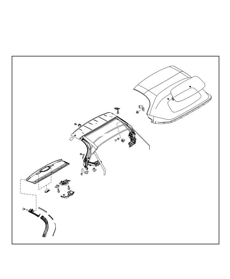 Diagram Convertible Top Assembly. for your Jeep