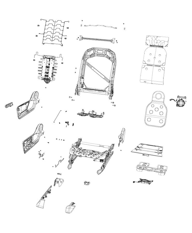 Diagram Adjusters, Recliners, Shields and Risers - Passenger Seat. for your 2003 Chrysler 300  M 