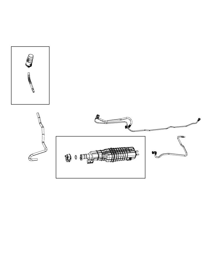 Diagram Vacuum Canister and Leak Detection Pump. for your 2002 Chrysler 300  M 